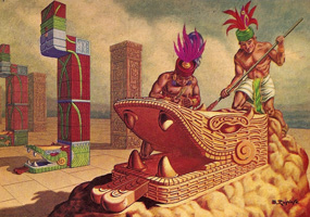 285x200 Mayan Paintings - Mayan Painting