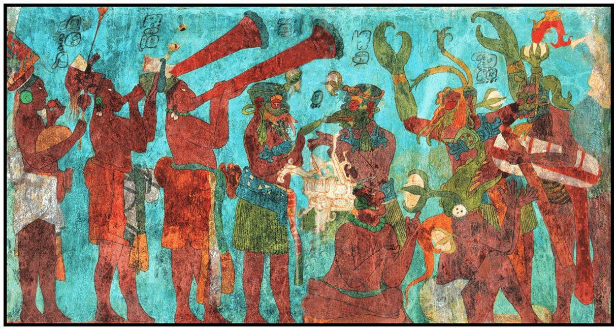1213x647 The Music Of The Maya Mysterious Whistles Confound Experts - Mayan Painting