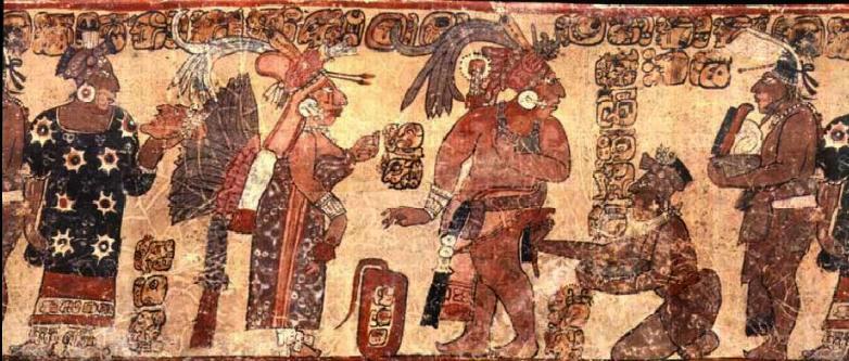 782x333 Women In Mayan Painting - Mayan Painting