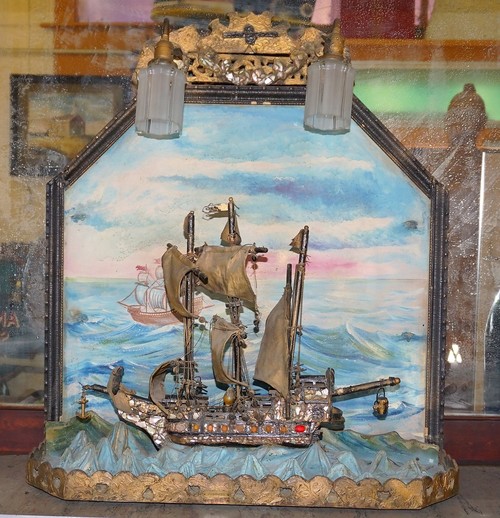 500x518 Mayflower Oil Painting And Handmade Ship - Mayflower Ship Painting