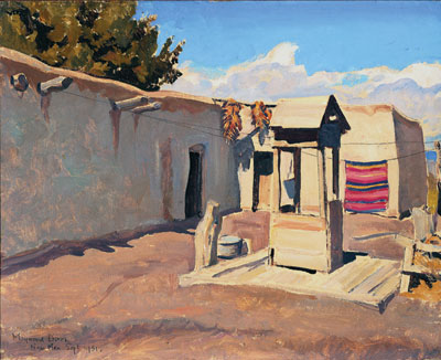 400x326 Maynard Dixon's Depression Era Paintings Medicine Man Gallery - Maynard Painting