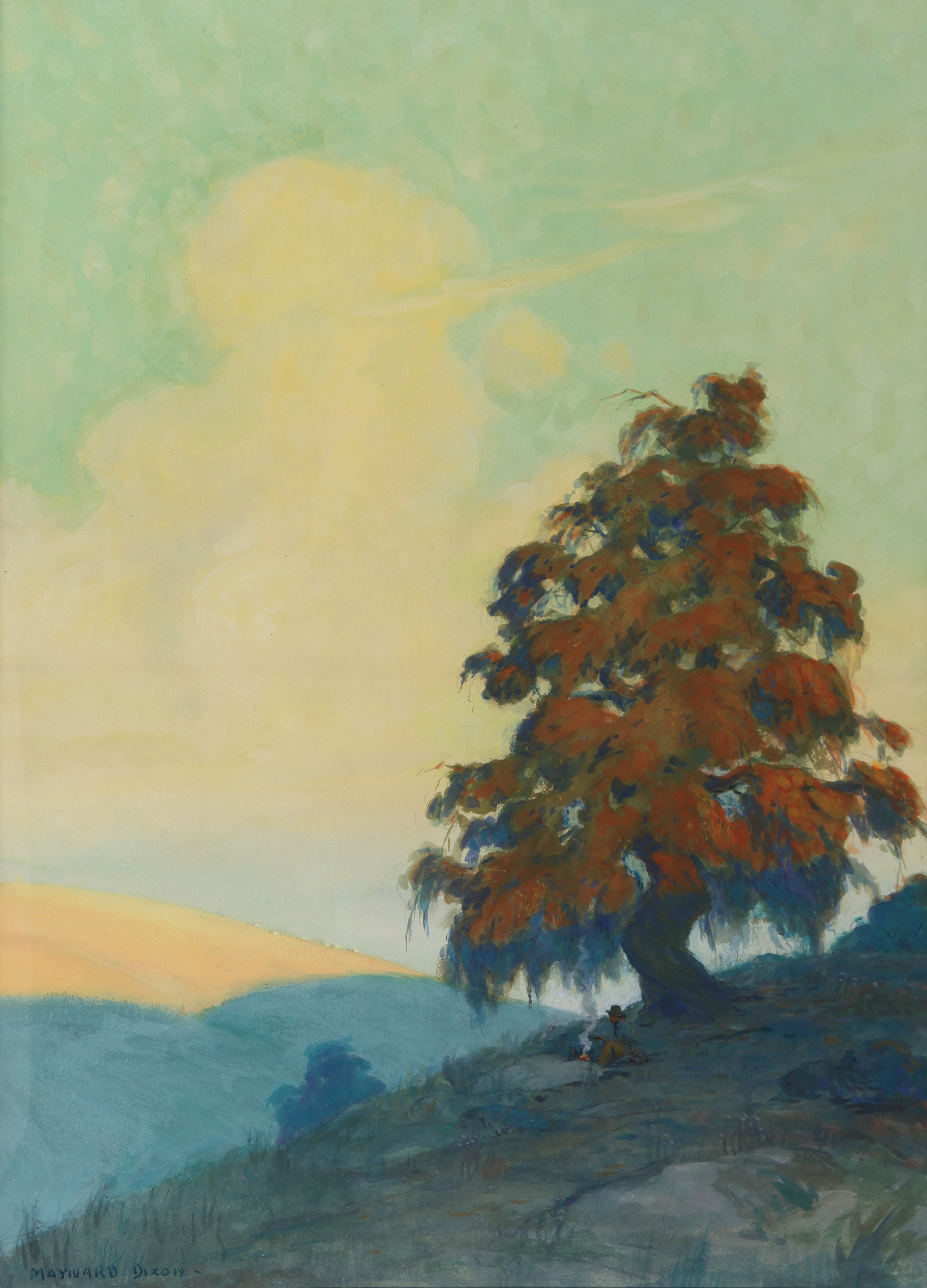 3082x4280 Maynard Dixon California Landscape Into Abstraction Research - Maynard Painting