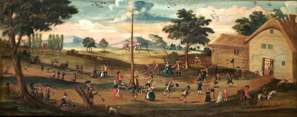 944x374 It's About Time 17c Celebration With A Maypole - Maypole Painting