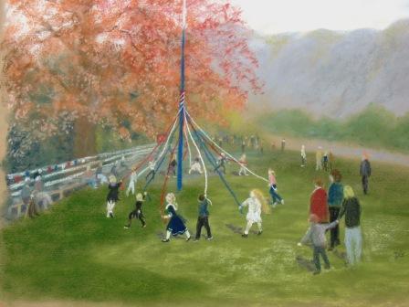 448x336 Oh Fer Cute Maypole Dancing - Maypole Painting