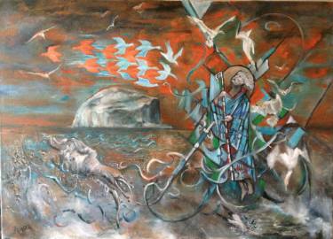 375x270 M C Escher Paintings For Sale Saatchi Art - Mc Escher Painting