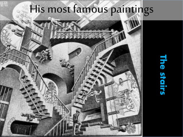 638x479 M.c. Escher - Mc Escher Painting