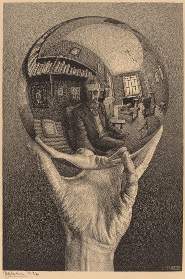 372x560 M.c. Escher Life And Work - Mc Escher Painting