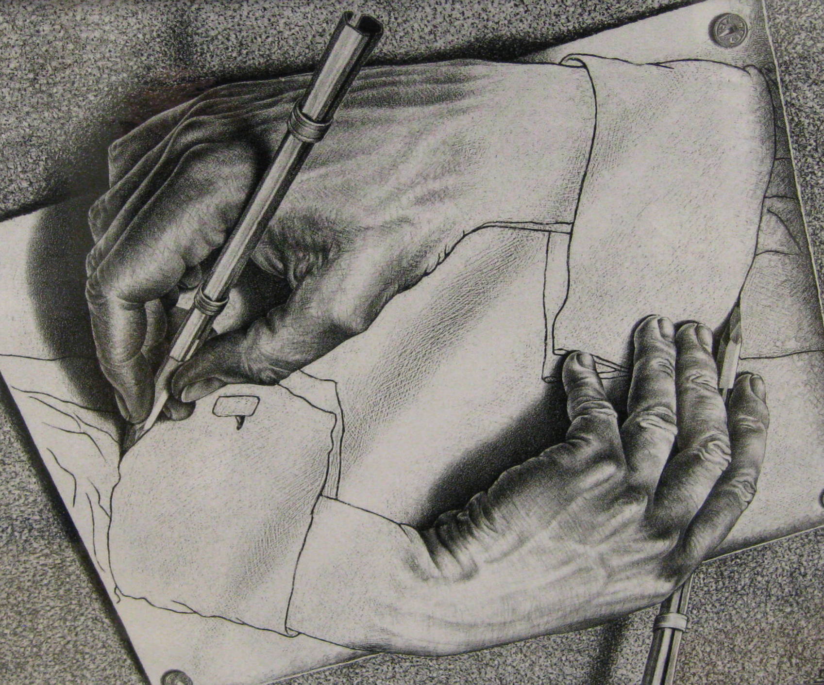 1697x1412 Packet - Mc Escher Painting