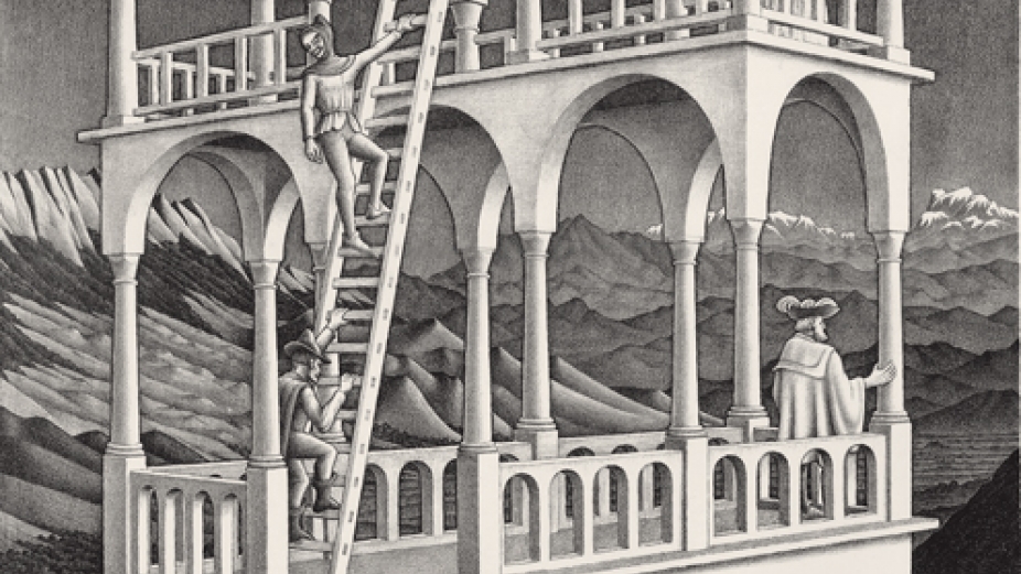 926x521 The Worlds Of M. C. Escher Nature, Science, And Imagination - Mc Escher Painting