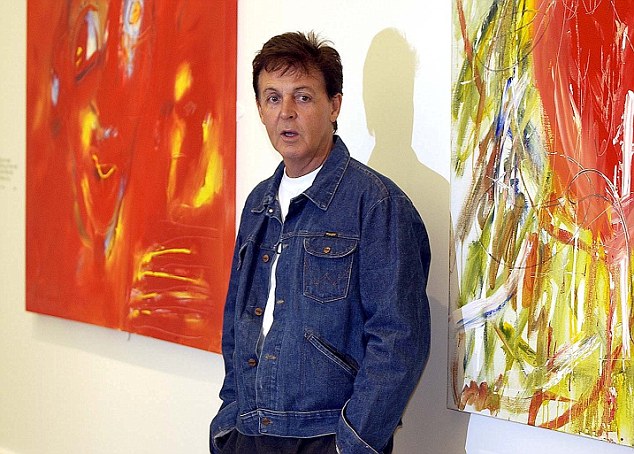 634x454 Paul Mccartney's Teen Doodle Snapped Up By Fan Who Pays - Mccartney Painting