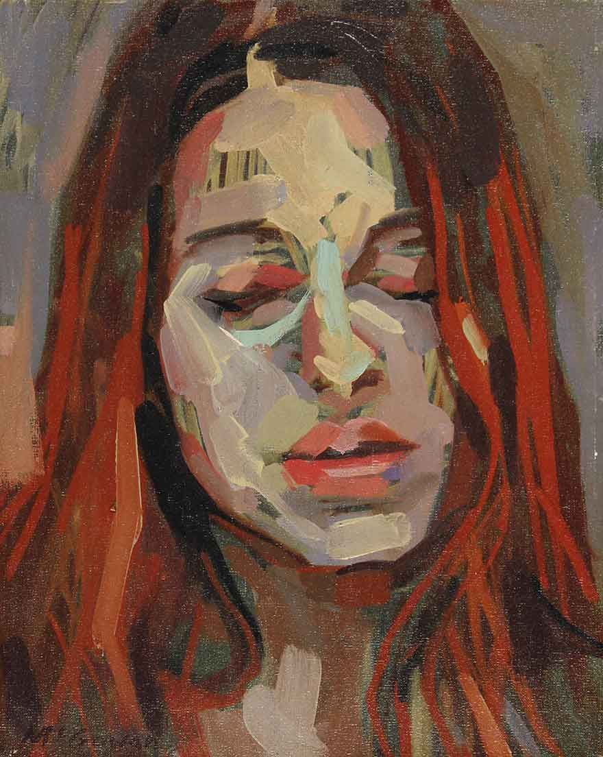 880x1104 When I See This Painting On My Computer Screen, I Want To Claw - Mcgowan Painting