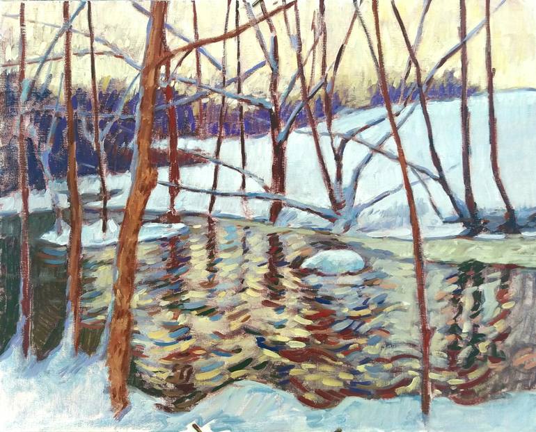 770x622 Saatchi Art Mush A Mush Evening Painting By Timothy Mcguire - Mcguire Painting