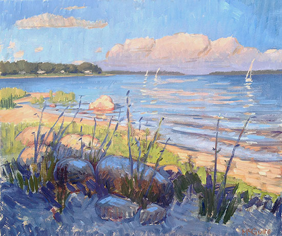 550x460 The Artist Study Presents Paintings By Timothy Mcguire Hamptons - Mcguire Painting