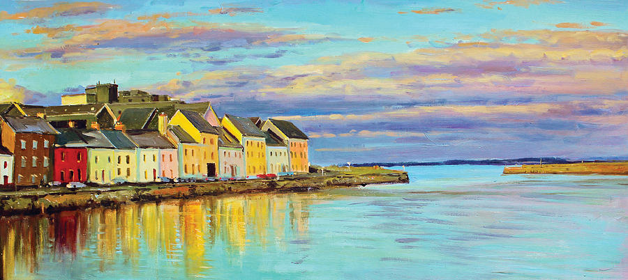 900x402 The Long Walk Galway Painting By Conor Mcguire - Mcguire Painting