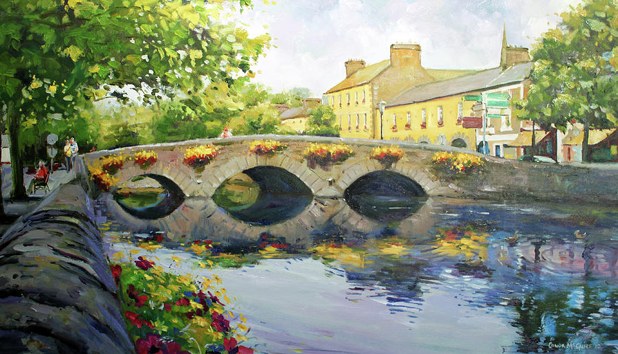 900x516 Westport Bridge County Mayo Painting By Conor Mcguire - Mcguire Painting