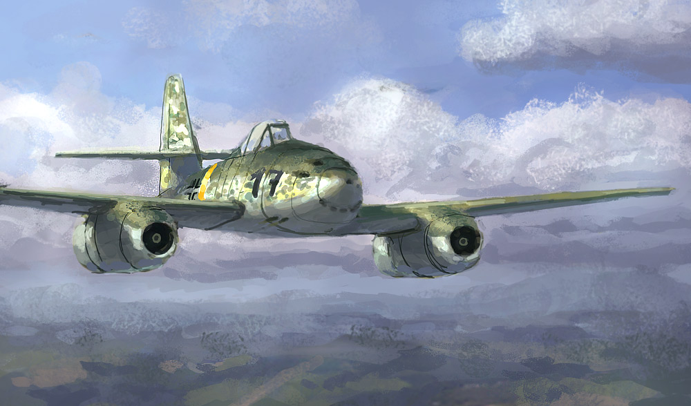 Me 262 Painting at PaintingValley.com | Explore collection of Me 262 ...