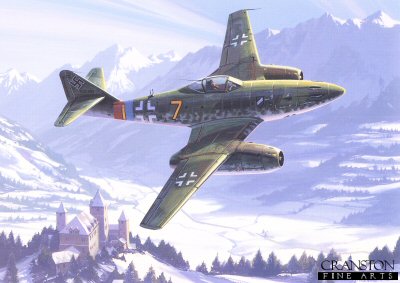 400x283 Me262 Aviation Art Prints And Original Paintings - Me 262 Painting