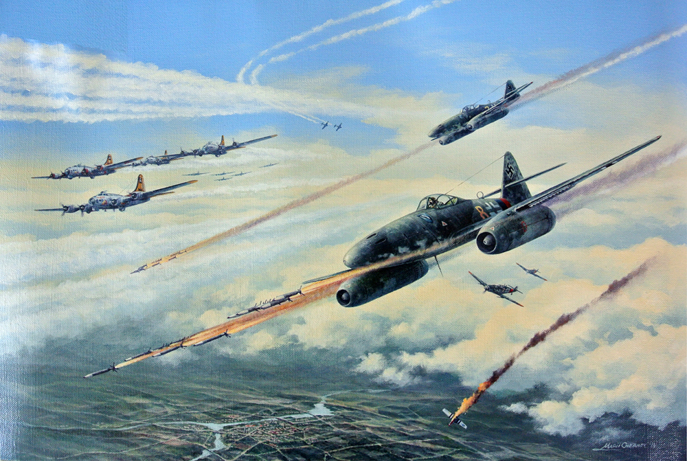 Me 262 Painting at PaintingValley.com | Explore collection of Me 262 ...