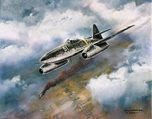 300x235 Painting - Me 262 Painting