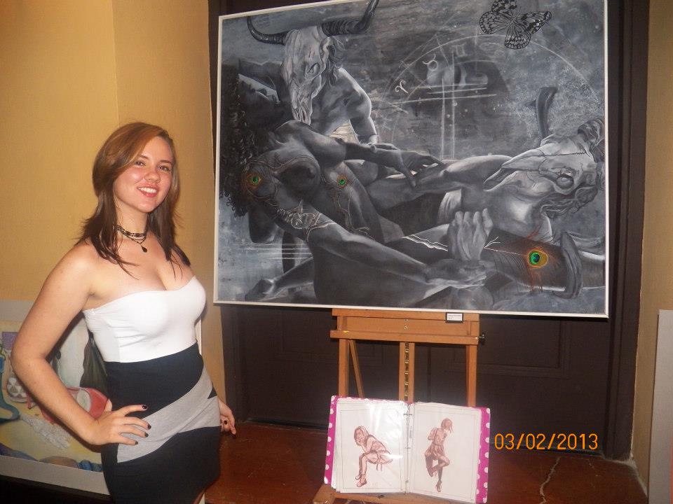 960x720 Me With My Painting Life's A Harde. By Beatrixblasphemy - Me Painting