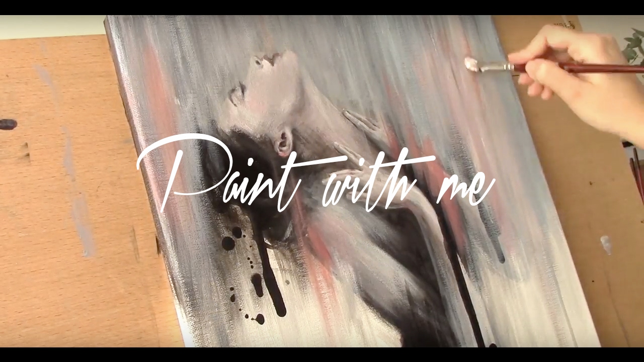 1280x720 Paint With Me Acrylic On Canvas Speed Painting - Me Painting