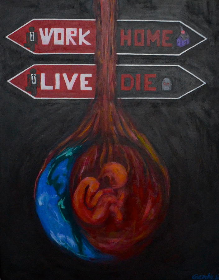 704x900 The Meaning Of Life Painting By Vykky Gamble - Meaning Of Life Painting