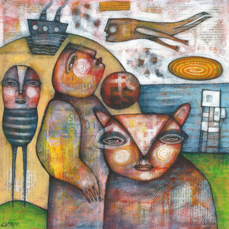 458x458 Unique Artwork Meaningful From The Artist Dan Casado, Figurative Style - Meaningful Painting