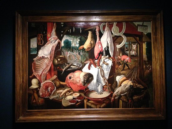 550x413 Meat Stand Painting - Meat Painting