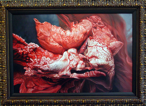 500x364 Paintings Of Meat - Meat Painting