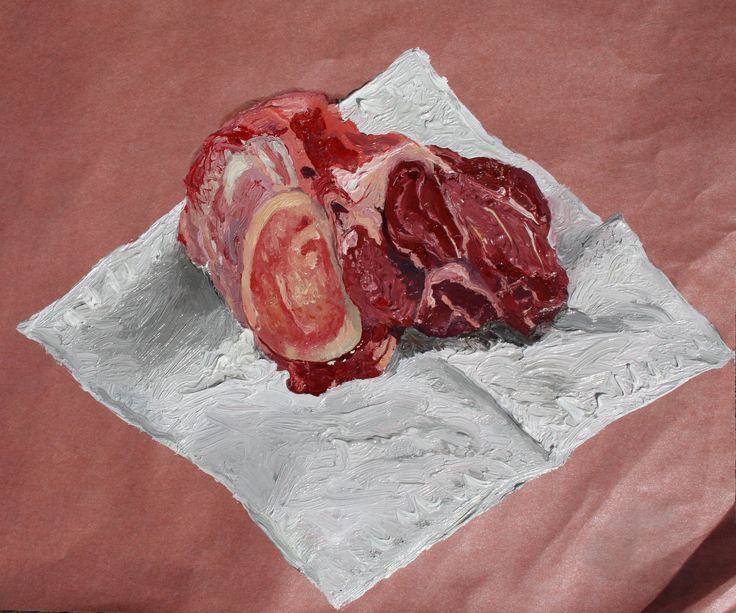 736x613 The 178 Best Meat Me Images On Meat, Food Art And Art Art - Meat Painting