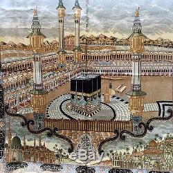 250x250 Mecca Mosque Hajj Persian Islamic Muslim Prayer Rug Carpet - Mecca Painting