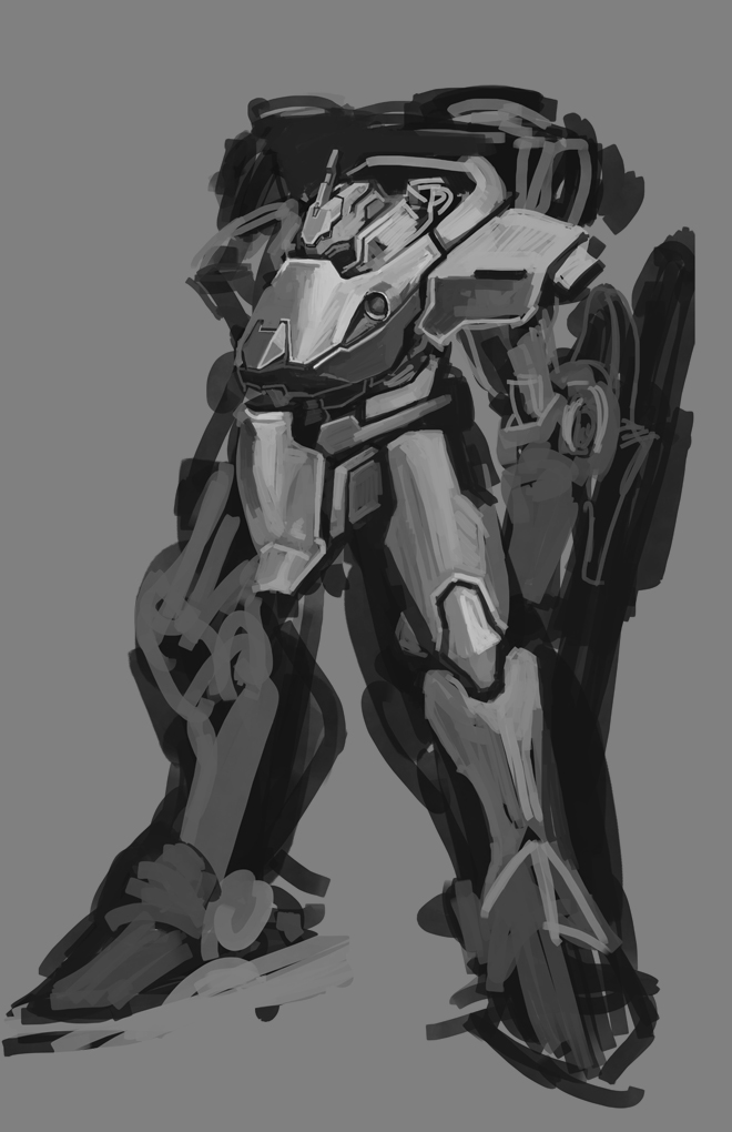 660x1020 Tired And Sleepy Speed Painting Mech - Mech Painting