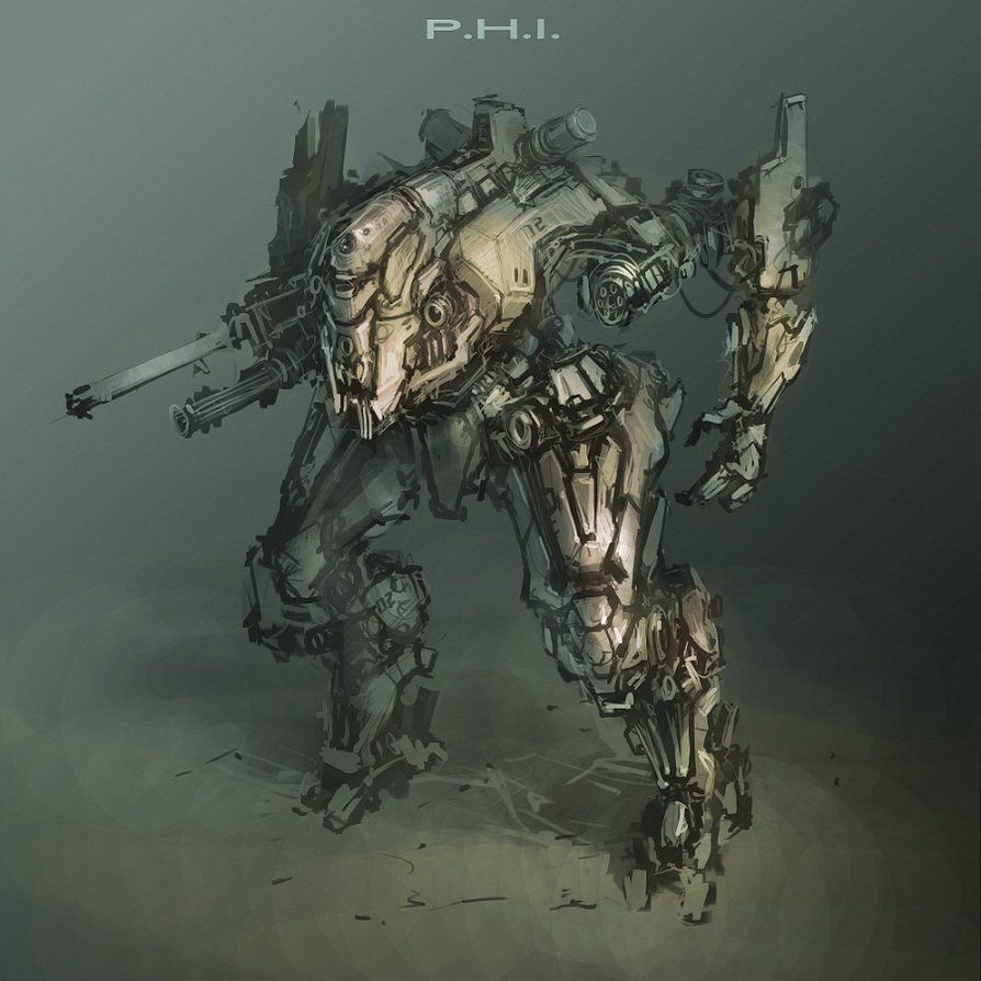 894x894 Daily Mech Painting By Progv Charactars - Mech Painting