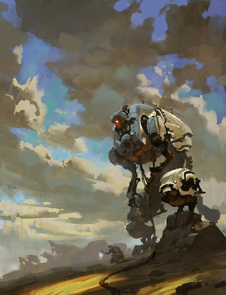 765x1000 Mech By 0bo - Mech Painting