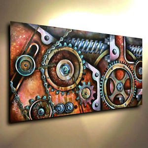 300x300 Steam Punk Mechanical Painting Modern Contemporary Decor Mix Lang - Mechanical Painting