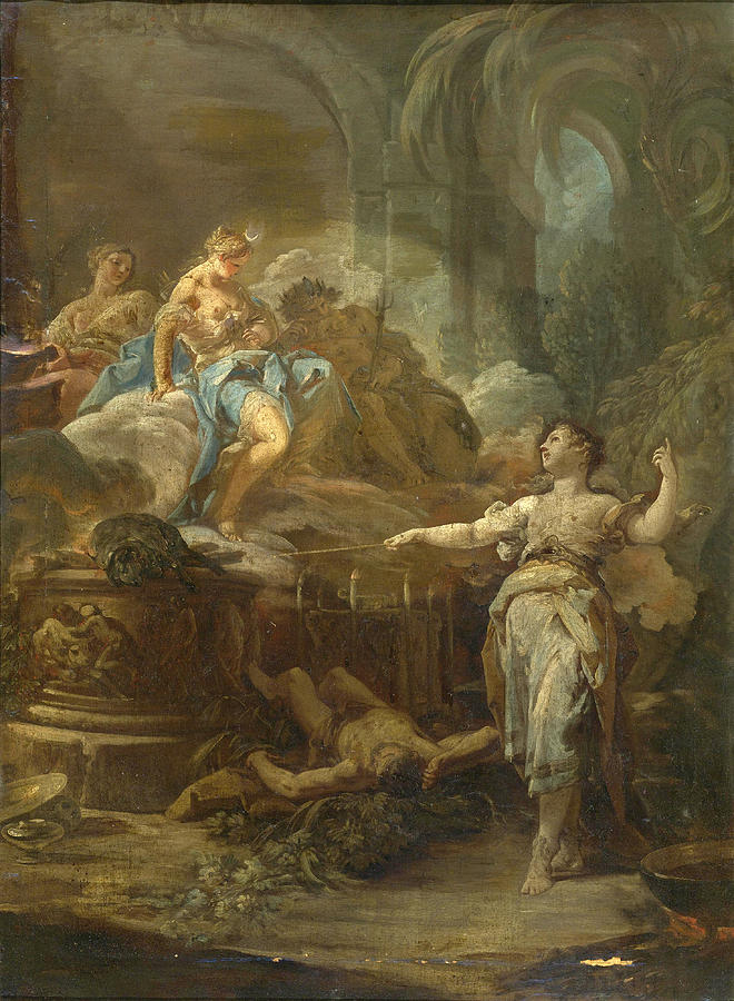 660x900 Medea Rejuvenating Aeson Painting By Corrado Giaquinto - Medea Painting