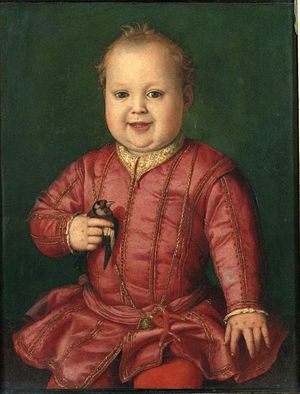 300x394 Portrait Of Giovanni De' Medici As A Child - Medici Painting