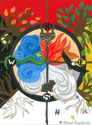 300x409 The African Medicine Wheel Souljourney - Medicine Wheel Painting