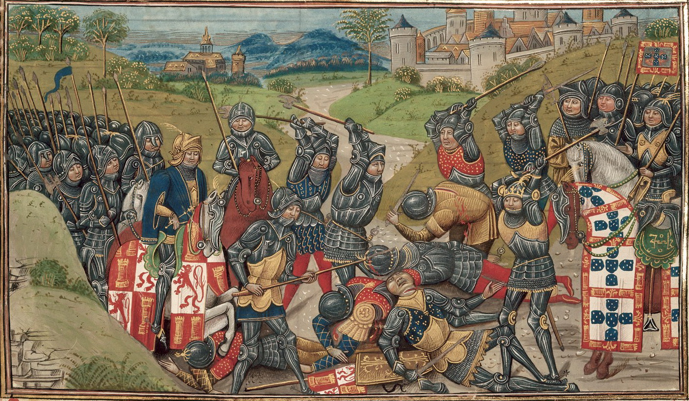 medieval battlefields painting