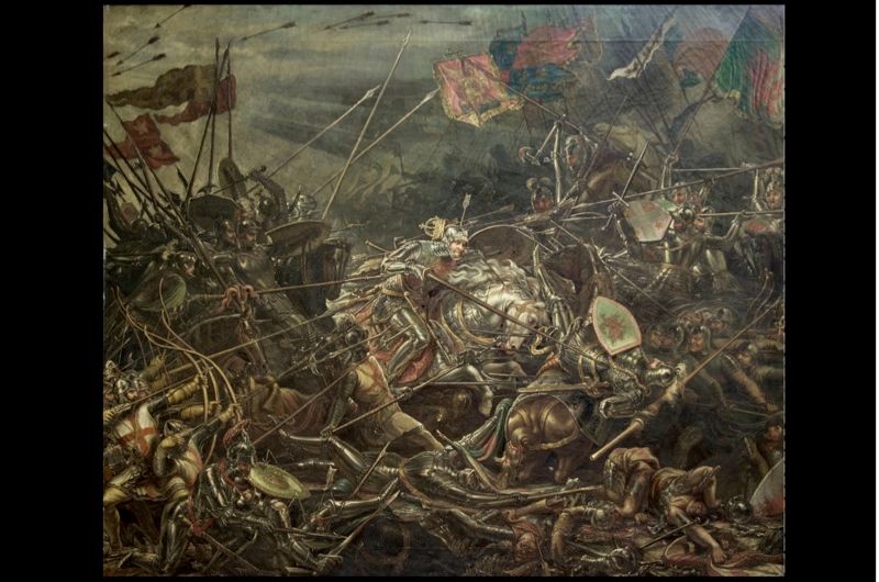 paintings of medieval battlefields