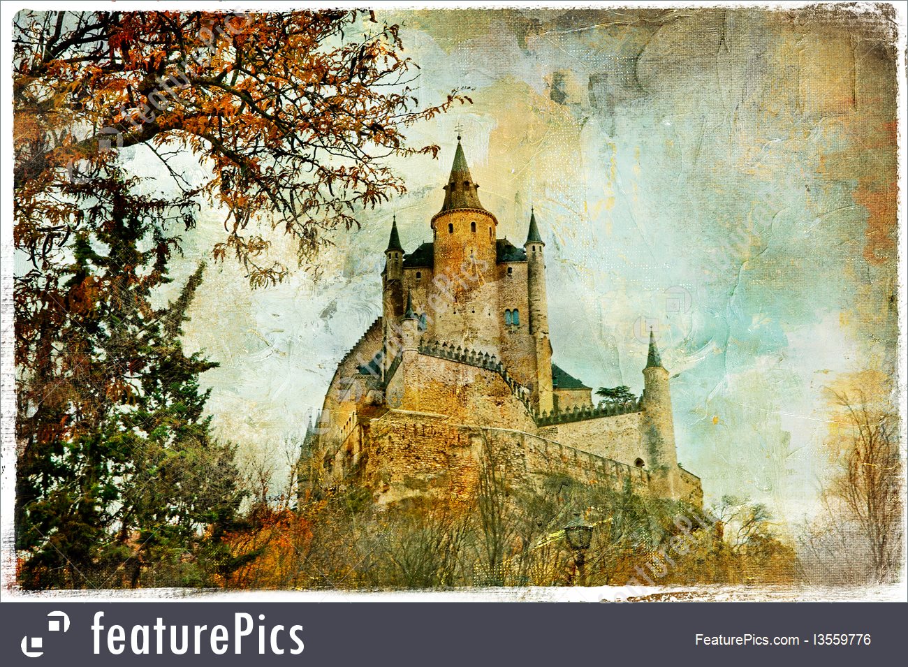 Medieval Castle Painting