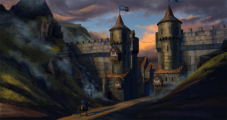 Medieval Castle Painting At Paintingvalley.com 