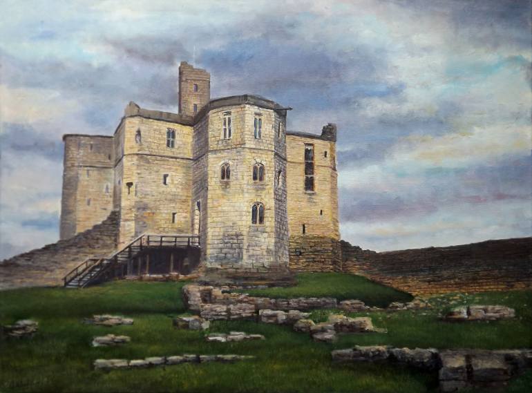 Картина крепости. Warkworth Castle картина. Хартман старый замок. Хесстрой Бержерак старый замок. Крепость картина.