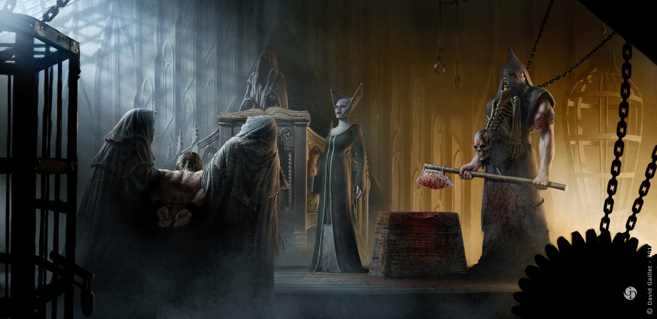 1280x622 The Executioner By Davidgaillet - Medieval Executioner Painting