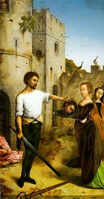 210x400 This Salome Is By An Unknow Flemish Painter. Its Late Gothic - Medieval Executioner Painting