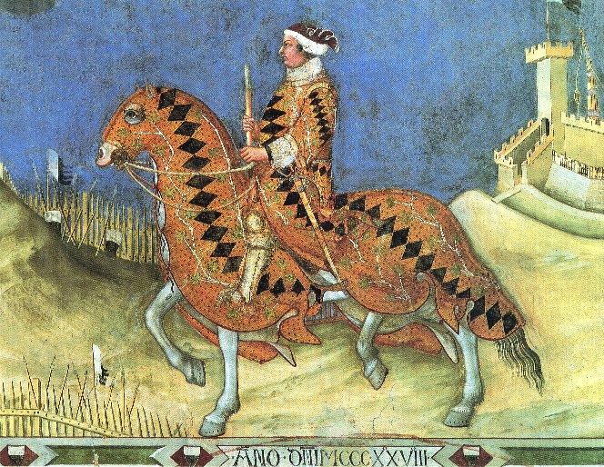 664x514 One Of The Earliest Portraits In Medieval Painting. Over His - Medieval Horse Painting