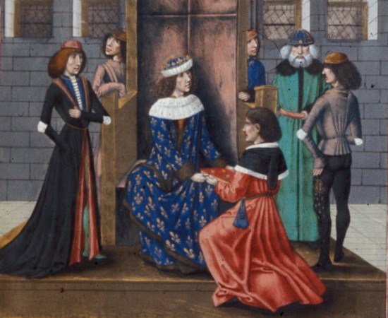 550x450 The Daily Life Of A Medieval King - Medieval King And Queen Painting