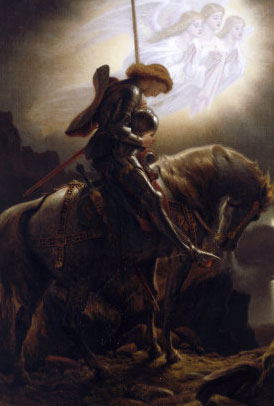 274x406 Medieval Romantic Posters - Medieval Knight Painting