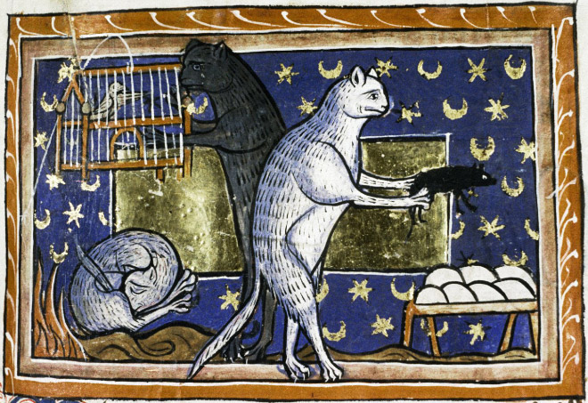 660x453 Ugly Medieval Paintings Of Cats - Medieval Painting