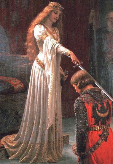 381x554 Image Detail For The Accolade (1901) By The English Artist Edmund - Medieval Princess Painting